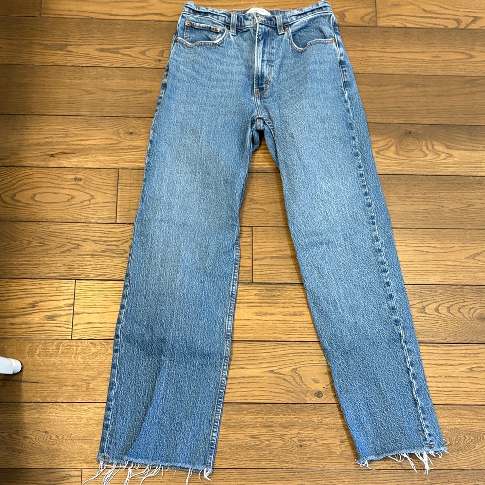 Abercrombie & Fitch Light Blue Straight Leg Jeans